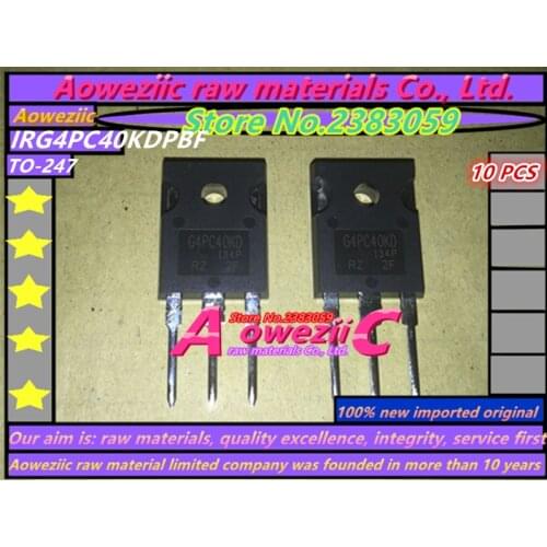 Aoweziic 100% new imported original IRG4PC40KD G4PC40KD IRG4PC40KDPBF TO-247 IGBT tube 600V 25A IC chip