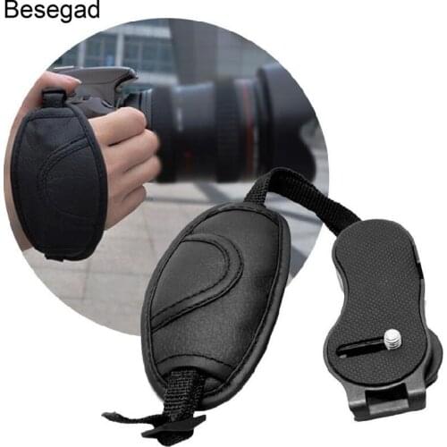 Besegad Novelty Artificial Leather Wrist Hand Grip Strap Belt for Sony Canon Nikon Fuji Pentax Camera SLR Dslr Accessories