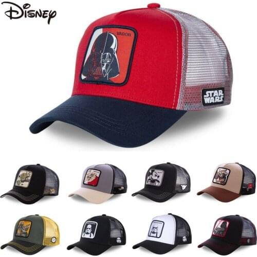 New Brand Anime Star Wars Mickey Snapback Cotton Baseball Cap Men Women Hip Hop Dad Mesh Trucker Hat Dropshipping