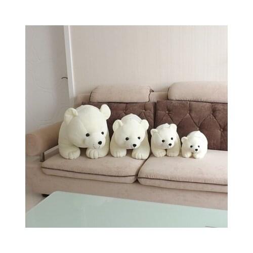 Big size Polar bear standing lying white doll cute soft comfortable Pillow good quality Soothing doll Cushion christmase gift
