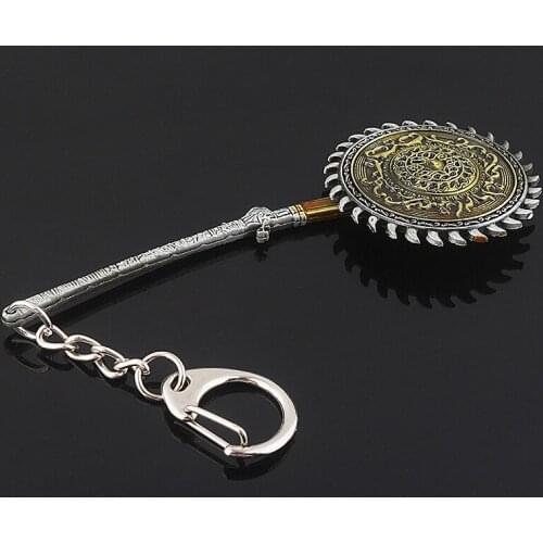 Game Bloodborne Keychain Whirligig Saw Key Chain Weapon Model Pendant for Women Men Key Holder llaveros Jewelry Accessories