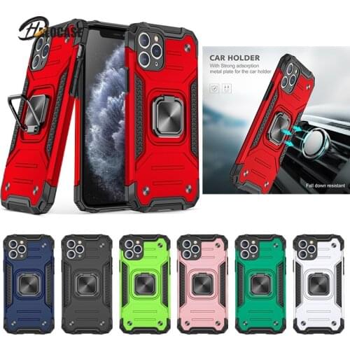 For iphone 11 Pro Max 12 Mini Case Luxury Armor Magentic Ring Phone Case for iphone 6 6S 7 8 Plus X XR XS Max Stand Holder Cover
