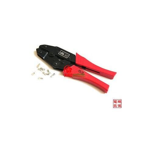 For Non Insulated Terminals Ratchet Crimping Plier AWG 16-10 HS-10