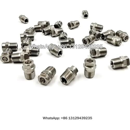 Washjet High Impact Standard Angle Flat Spray Nozzle,Tungsten Carbide Core High Pressure Flat Fan Nozzle, Road Washing Nozzle