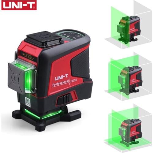UNI-T Laser Level 3D12 Lines Green Horizontal Vertical Laser Level Auto Self-Leveling Remote Control Indoor Without Toolbox
