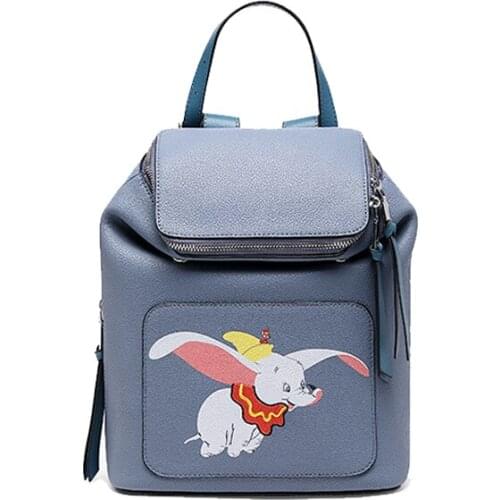 Summer 2020 New Leather Backpack Women Print Fashion Dumbo Backpacks Star Same Casual Travel Shoulder Bag Girl Schoolbag mochila