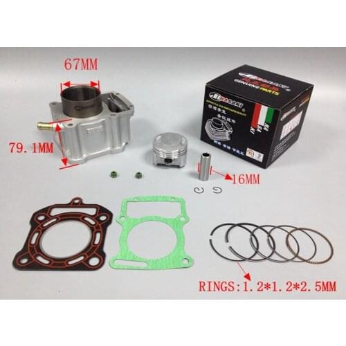250cc motorcycle tricycle for zongshen CG CG250 cylinder piston ring 67mm water cooled engine accessories