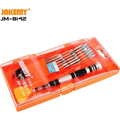 JAKEMY JM-8142 29 IN 1 Household DIY repair tool screwdriver set aerospace aluminum screwdriver tools kit