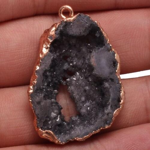 Natural Stone Irregular Agats Pendants Charms Stone Pendants for Jewelry Making DIY Necklace Size 30-35mm 40-45mm