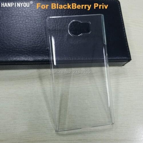 For BlackBerry Priv 5.4" Glossy Snap Phone Case Crystal Invisible Hard PC Cover Clear Protect Back Shell