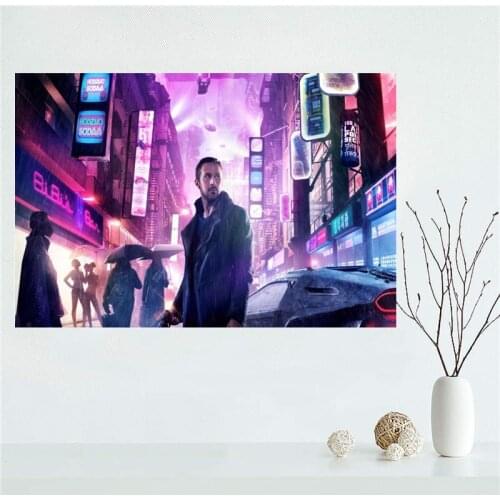 New arrival Custom Blade Runner Canvas Painting Poster Home Decor Cloth Fabric Wall Art Poster for Living Room
