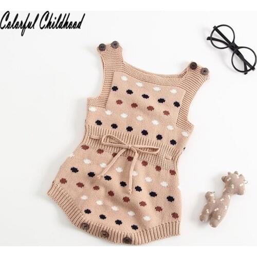 Adorable heart embroidery romper baby boy/girls cotton knitted jumpsuit kids sleeveless overalls infant baby clothes autumn