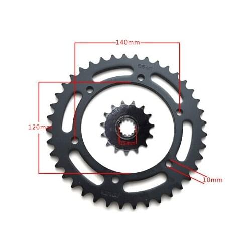 For Honda RVF VFR400 NC400 NC30 Motorcycle Front & Rear Sprocket gear transmission 525 chain 15T/40T sprocket