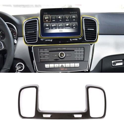 Fit For Mercedes Benz GLS GLE 2016 2017 2018 2019 Car Central Console Air Vent Frame Cover Trim Car Mouldings