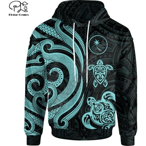 Polynesian Island Chuuk Country Flag Tribal Culture Retro Streetwear Tracksuit Men/Women Pullover 3DPrint Jacket Zip Hoodies A-6