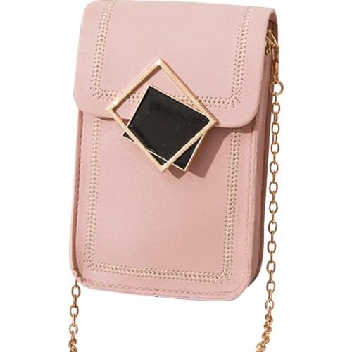 Luxury Womens Wallets With Chain Fashion Small Phone Bag For Women Credit Card Holder Money Purse Storage Wallets Monedero Mujer