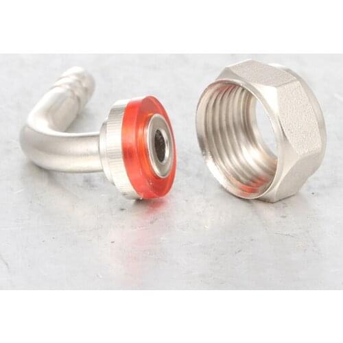 1PC Beer Brewing Faucet Connector Draft Beer 90 Degree Tail Pipe Elbow Six Angle Nut Washer Gasket Thread Standard G5/8