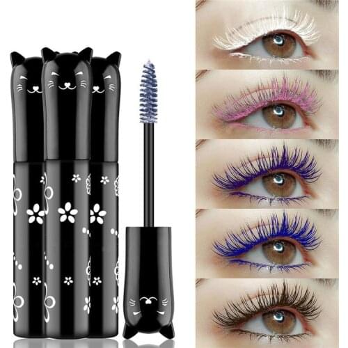 1PC Eyes Makeup Color Mascara Waterproof Fast Dry Eyelashes Curling Lengthening Makeup Eye Lashes Party Stage Use