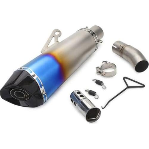 51mm Universal Motorcycle Exhaust middle link pipe for Kawasaki Ninja400 Ninja 400 Z400 2017 2018 2019 Slip-On