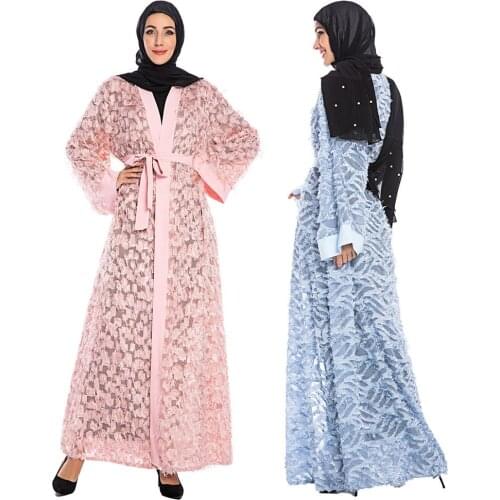 Vetement Femme 2019 Moroccan Caftan Robe Turkish caftan Long Coat Black Casual Loose Section Morocco Abaya Women