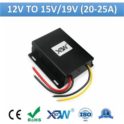XWST Non Isolated DC to DC 12v to 15v 19v 20A 25A Step Up Boost Power Converter 15v 19v DC Voltage Boost Transformer