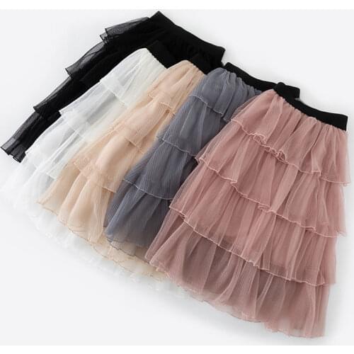 Baby Toddler Teen Girl Skirts Children Clothes Girls Tutu Skirts Puff Princess Long Skirt Kids Costume 3 4 6 8 10 Years Skirts