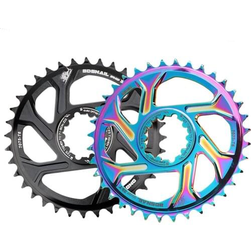 6mm Offset GXP MTB Bicycle Chainrings Aluminum Alloy oil slick Chain Wheel Mountain Bike Chain Ring 30T 32T 34T 36T 38T for SRAM