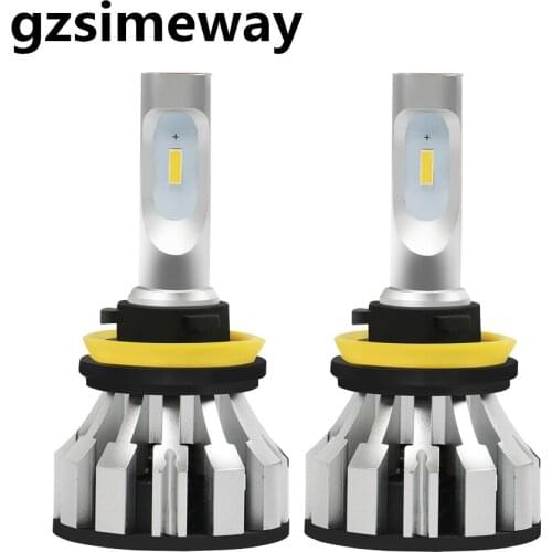 2PCS Turbo LED D2S D2H H7 H1 H11 H9 Car Lights CSP Chip H3 HB4 HB3 9006 9005 881 Automobiles Headlamps Fog Lamp 6000K White 12V