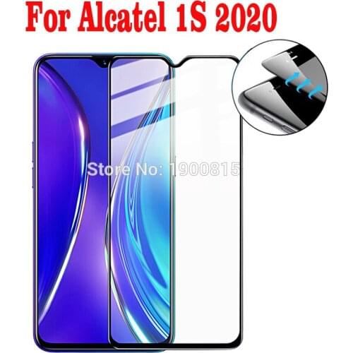 3D Tempered Glass For Alcatel 1S 2020 Full Cover Protective film Front Guard Screen Protector For Alcatel 1S 2020 Shield