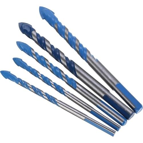 5pcs/lot 6/8/10/12mm Titanium Coated HSS Drill Bit Electric Drill Metal Hole Grooving Drill Saw Carpenter Woodworking Tools