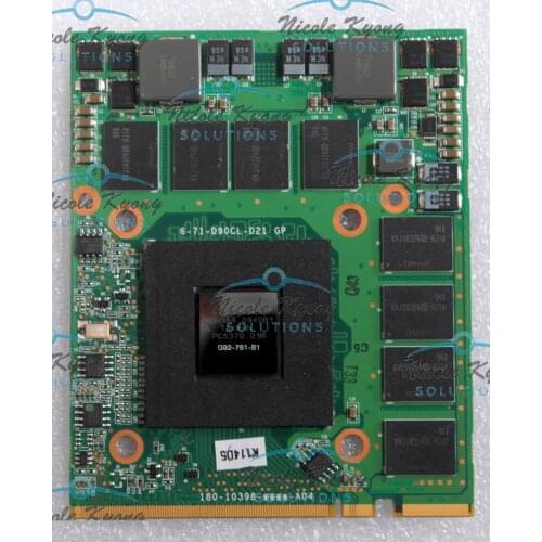 6-71-D90CL-D21 G92-761-B1 GTX280M M57TU N10E-GTX1 V1.0 1GB DDR3 Video Card for Sager Clevo M57RU M570RU M571RU M57TU