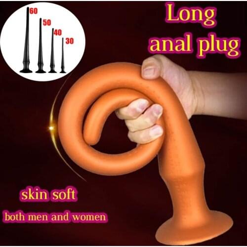 60cm Super Long Anal Plug Dildo Butt Plug In-depth G-spot Stimulation Prostate Massager Anus Vaginal Dilator Sex Toys For Women