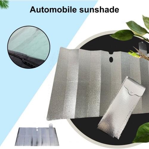 75% Dropshipping!!Car Sunshade Heat Protection Foldable Aluminum Foil Vehicle Front Gear Shade for MPV