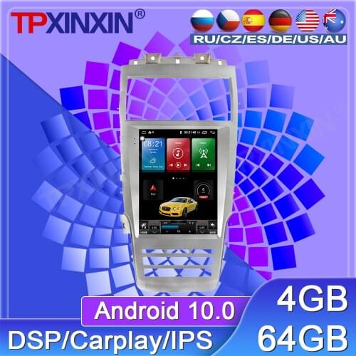 64G For Lincoln MKC Android 9 Car Stereo Radio Tape Recorder Multimedia Player GPS Navigation Tesla 12.1' Vertical HD IPS Screen