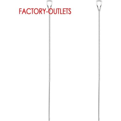 New Arrivals Long Tassel Drop Earrings For Women Birthday Dancing Party Genuine 925 Sterling Silver Fashion Holiday Jewelry