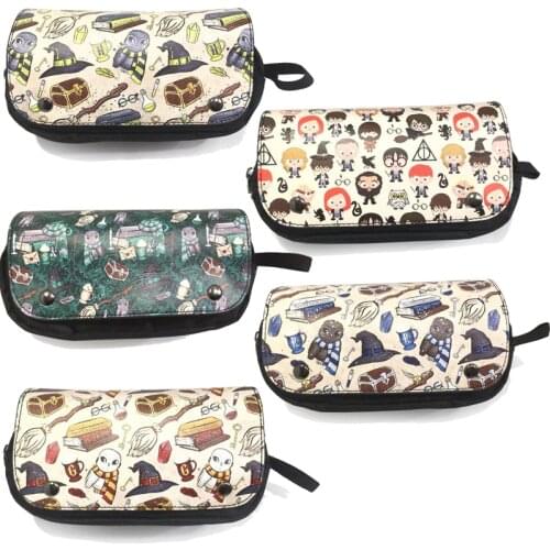 Harries Action Figures Student Cosplay Props Potter Magic Canvas Bag High Quality Box Pattern School Season Supplies