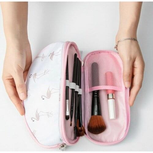 Cosmetic Storage Bag Portable Printing with Large Capacity Double Layer for Travel Handbag Orgnazer Makeup Storage Zip Bag 60XX