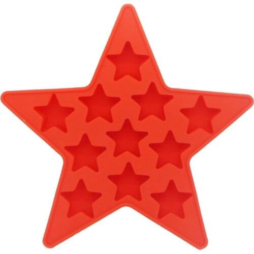 Five Star Cool Silicone Ice Cube Tray Freeze Mold Mini Star Pendant Resin Molds AXYD