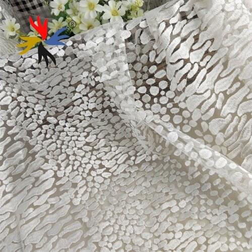 5Yards 2019 Latest White French Laces Fabrics High Quality African embroidery Net Laces Fabric for Wedding Dress Party making