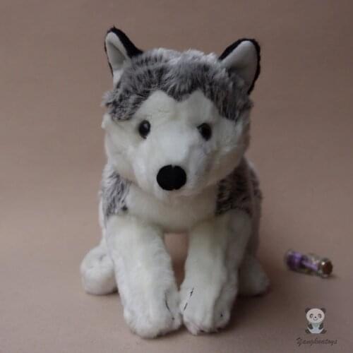 Simulation Husky Dog Doll Plush Toy Girls Gifts For Children Toys Shops