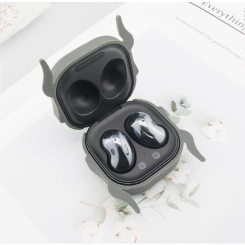 R58A Cute Calf Dust-proof Protective Cover Silicone Case for S-AMSUNG Galaxy-Buds live Wireless Earphone