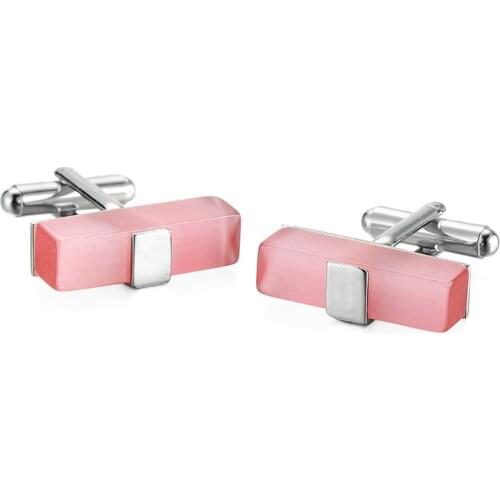 DY new high quality fashion men French shirt Cufflinks The high-end classic style red square crystal Cufflinks