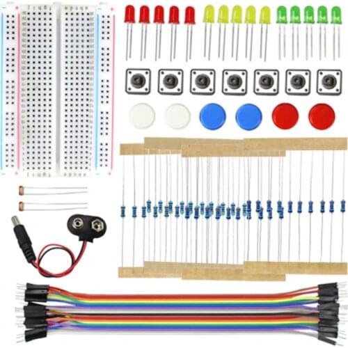 Smart Electronics Starter Kit For arduino uno r3 mini Breadboard LED jumper wire button