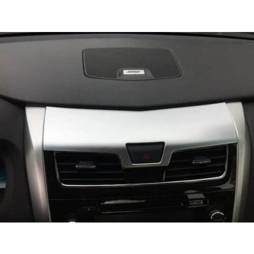 For Nissan Teana Altima 2016 2017 Car Covers ABS Matte Car Dashboard Center Enclosed Warning Lights Button Door Lock Switch Trim