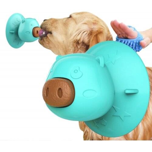 2020 New Pet Dog Bathing Toy Puppy Shedding Distraction Lick Pad Shower Toys Wall Suction Teeth Clean Molar Toy For Pet Supplies