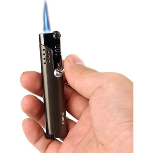 Fire Switch Ultra-Thin Windproof Lighter Grinding Wheel Cigarette Lighter Cigar Accessories