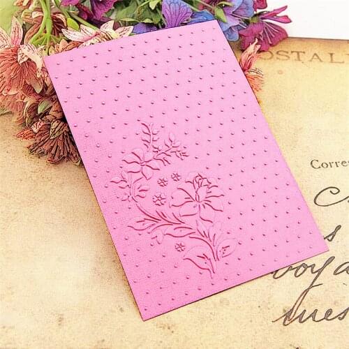 10.5x14.8cm Lovely flowers folders Plastic bump Scrapbooking DIY Template Fondant indentation Cake Photo Album Card Make