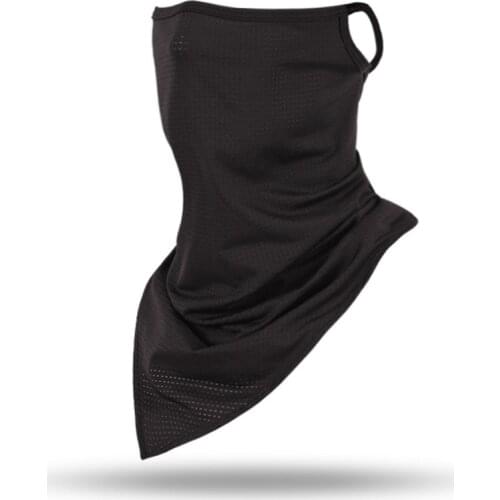 Black White Hiking Scarves Hang Ear Triangle Bandana Neck Cover Gaiter Breathable Sport Cycling Running Tube Scarf Men Women