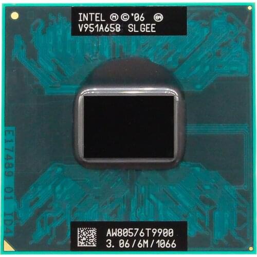 CPU laptop Core 2 Duo T9900 CPU 6M Cache/3.06GHz/1066/Dual-Core Socket 478 PGA Laptop processor forGM45 PM45