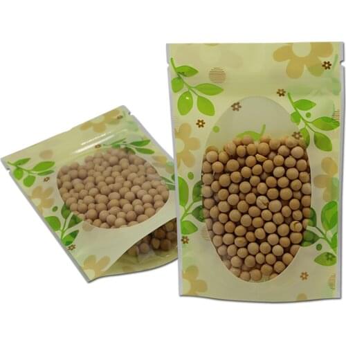 Retail Stand Up Clear Plastic Zip Lock Self Seal Packaging Bags For Dired Food Flower Nuts Lemon Doypack Zipper Storage Pack Bag